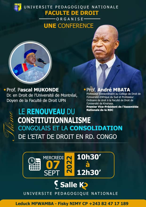 Le Professeur André Mbata attendu à l'Upn ce 07 septembre pour parler de l'État de droit Image 23